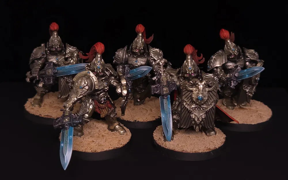 Figurine Warhammer 40 000 peinte par Atelier Guillotine, niveau Battle Ready