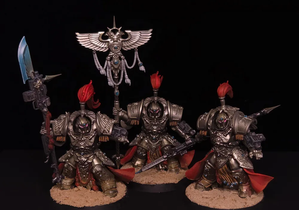 Figurine Warhammer 40 000 peinte par Atelier Guillotine, niveau Battle Ready