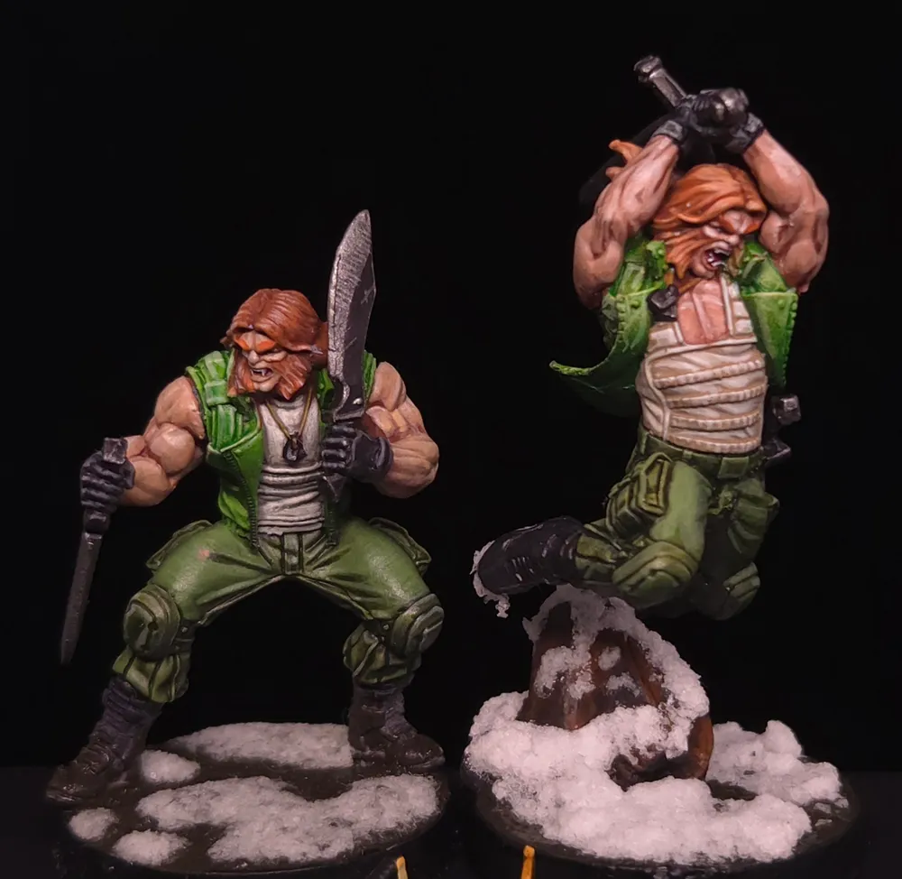 Figurine Infinity peinte par Atelier Guillotine, niveau Tabletop+