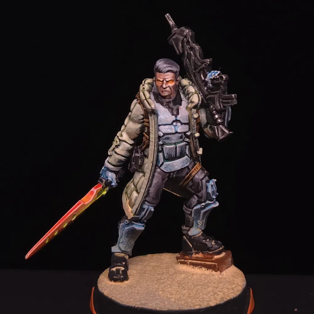 Figurine Infinity peinte par Atelier Guillotine, niveau Tabletop+