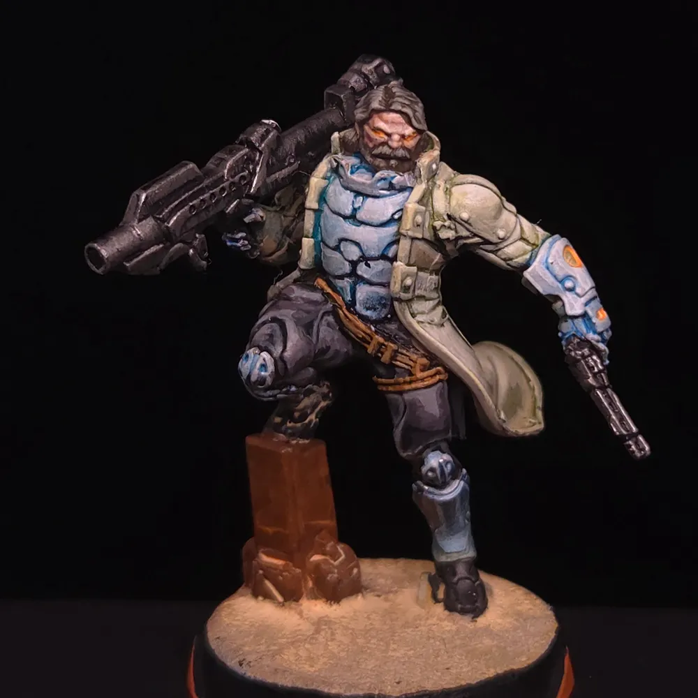Figurine Infinity peinte par Atelier Guillotine, niveau Tabletop+