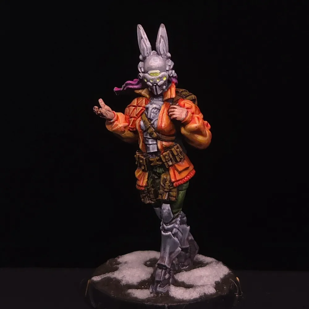 Figurine Infinity peinte par Atelier Guillotine, niveau Tabletop+