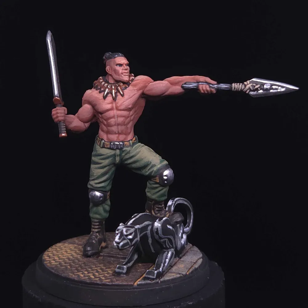 Figurine Marvel Crisis Protocol peinte par Atelier Guillotine, niveau Tabletop+