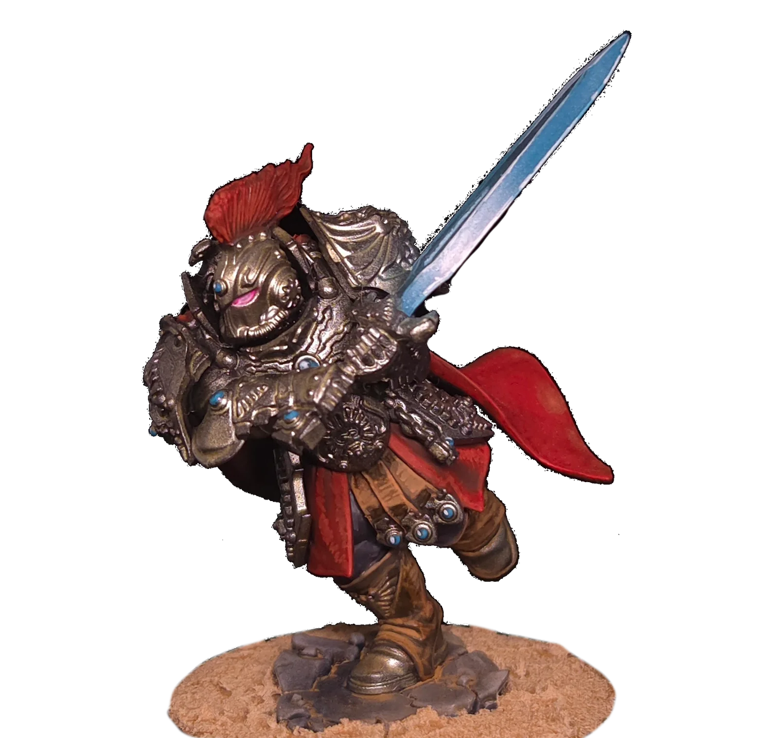 Figurine d’Adeptus Custodes peinte par Atelier Guillotine